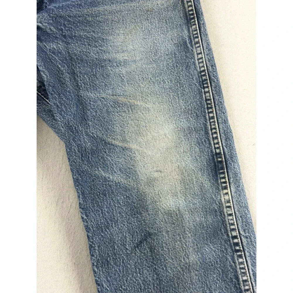 Wrangler 47MWZ Jeans Mens Blue Regular Fit Cowboy Cut Straight Leg
